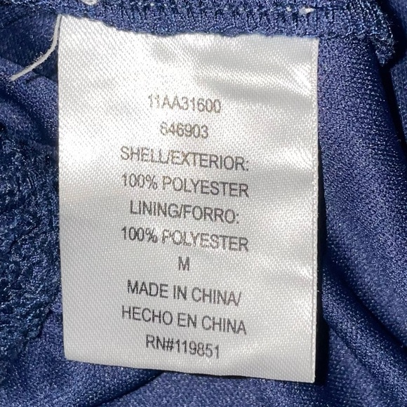 Women’s Dark Blue Lacy Drawstring Shorts - Picture 3 of 4